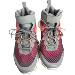 Ryka Womens Devotion XT Mid Training Shoe Size 9 Pink, Orange, Grey EUC
